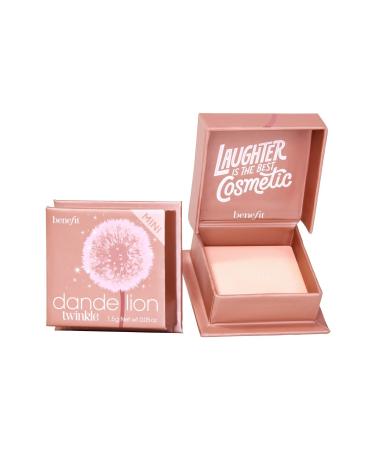 benefit cosmetics Mini Dandelion Twinkle -soft Pink Illuminating Powder Soft Nude-pink Highlighter 1.5 G
