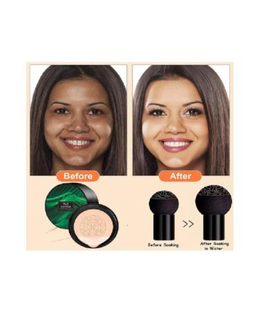 Wilplex Professionals Salt CC Foundation Cream Mushroom Head Sponge 01# Ivory Light Tone 02# Natural Skin Natural Skin - Buy Online on GoSupps.com