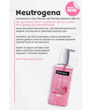 Neutrogena Revitalizing Face Wash Gel Pink Grapefruit 200 Ml - Buy Online on GoSupps.com