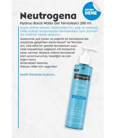 Neutrogena Hydro Boost Water Gel Cleanser 200ml - Buy Online on GoSupps.com