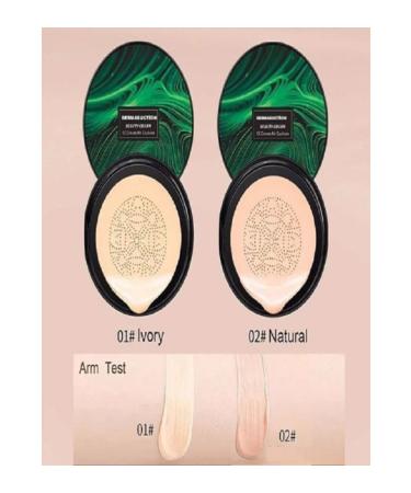 Wilplex Professionals Salt CC Foundation Cream Mushroom Head Sponge 01# Ivory Light Tone 02# Natural Skin Natural Skin - Buy Online on GoSupps.com