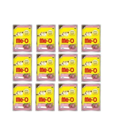 me-o Meo Pouch Canned Lamb Kitten Food in Sauce 80 Gr X 12 Pieces
