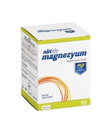 Nbt Drug Nbt Life Magnesium P5p Vitamin B6 60 Capsules
