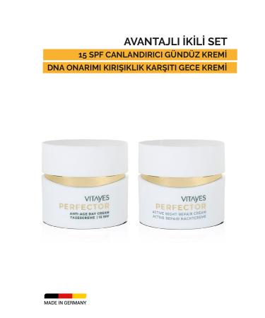 VITAYES Advantage Duo Set 15 SPF Revitalizing Day Cream & DNA Repair Anti-Wrinkle Night Cream.