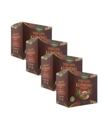 Mindivan Green Tea Quinoa Mixed Herbal Tea 30 Filter Bags 4 Boxes