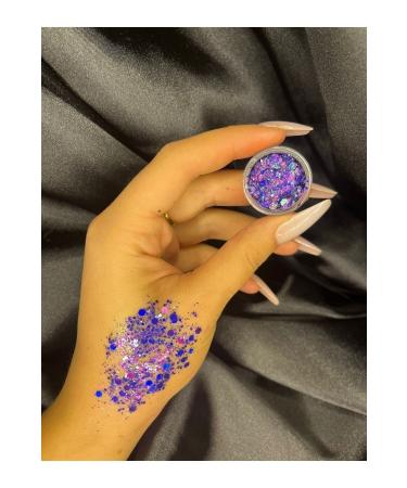 CERENGURER Purple Gel Glitter Eyeshadow