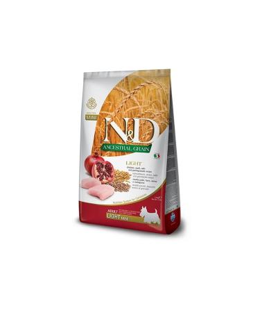 N & D Mini Light 2.5kg Dog Low Grain Chicken Pomegranate Small Breed Light Dog Food
