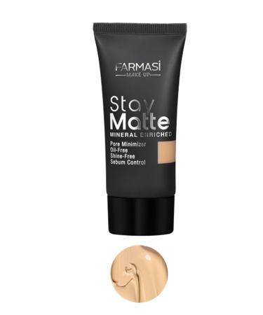 Farmasi Foundation - Stay Matte Foundation Sand Beige 04 30 ml 8690131772338