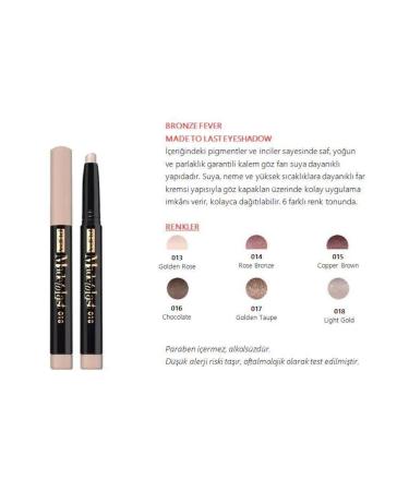 Pupa Milano Waterproof Eyeshadow - Made to Last Waterproof Eyeshadow 018 8011607251599 - Buy Online on GoSupps.com