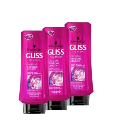 Gliss Supreme Length Conditioner x 3 Pieces 400 ml