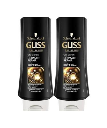 Men Perfect Gliss Ultimate Repair Conditioner (Extremely Damaged and Dry Hair) 400 ml x 2 Pack