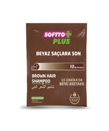 Softto Plus Brown Hair Shampoo Brown White Concealer 25 ml