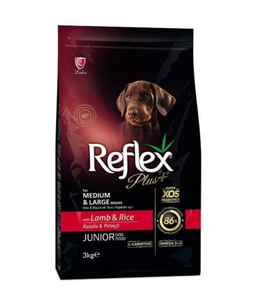 Reflex Plus Medium and Large Breed Lamb Puppy Dog Food 3 kg