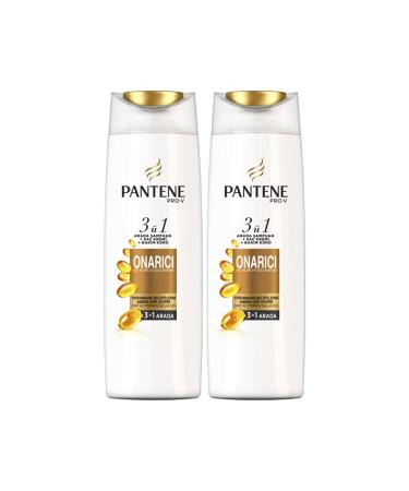 Pantene 3 in 1 Shampoo + Cream + Care Cure Repair Protector 470 ml x 2
