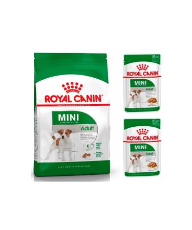 Royal Canin Mini Small Breed Adult Dog Food 2 Kg + Mini Wet Dog Food 2 Pieces (original)