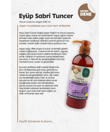 Ey p Sabri Tuncer Body Lotion Argan 250 Ml
