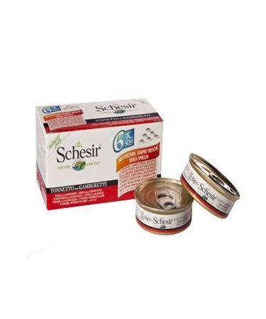 Schesir Multipack Prawns Canned Cat 6x50 Gr