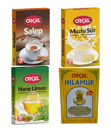 OR EL Winter Set of 4 Flavored Drink Powder Oralet Tea