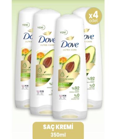Dove Ultra Care Hair Conditioner Anti-Loss Avocado Extract 350 Ml X 4 Pieces