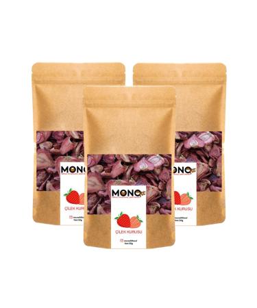 Monofit 3-Pack Dried Strawberries 150g