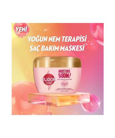 Elidor Collagen Blends Hair Care Mask Moisture Boom Intensive Moisture Therapy 160 ml 2x Hand Cream Gift - Buy Online on GoSupps.com