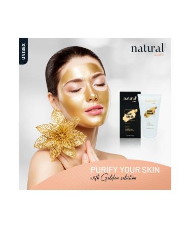 Natural Care Gold Face Mask - Dirt Blackheads Oil Acne Skin Cleanser and Peelable Gold Face Mask - Buy Online on GoSupps.com