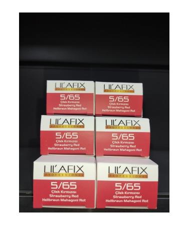 Lilafix Strawberry Red 5.65 Hair Dye 60mlx6 Pieces keus0506053