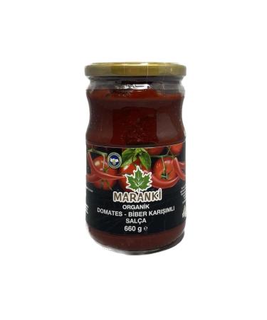 Maranki Organic Tomato-Pepper Mixed Paste 660 Gr