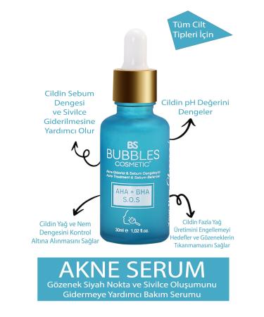 bs bubbles cosmetic Acne and Blackhead Remover Sebum Balancing Serum 30ml - Buy Online on GoSupps.com