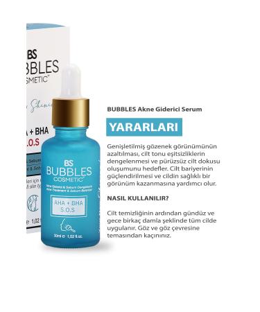 bs bubbles cosmetic Acne and Blackhead Remover Sebum Balancing Serum 30ml - Buy Online on GoSupps.com