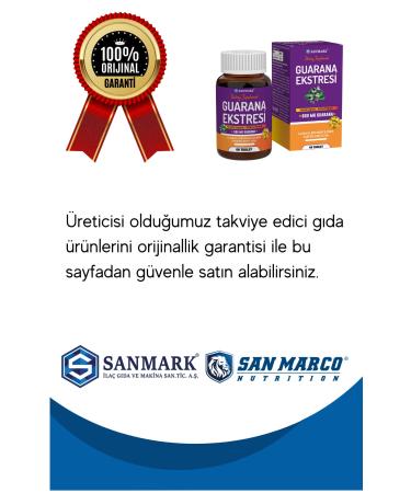 SANMARK Guarana Extract 60 Tablets - Buy Online on GoSupps.com