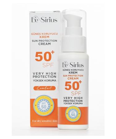Le Sirius Spf 50 High Protection Water and Sweat Resistant Anti-Stain Sunscreen Cream (60 ML)