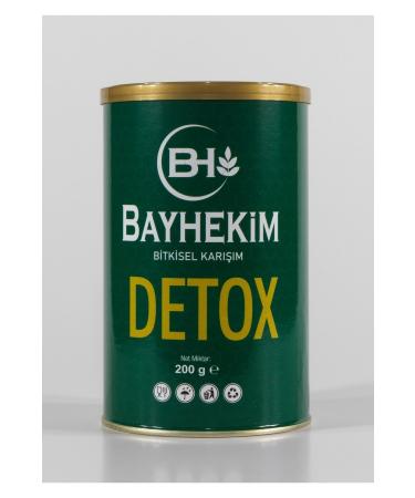 bh bayhekim Detox Super Herbal Spicy Mix 200 Gram Tin Box Spice Cure Turmeric Flaxseed Mate