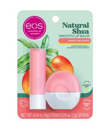 Eos Mango Melonade Lip Balm Stick 4g.+ Sphere 7gr 2 Pack