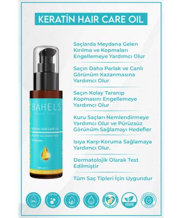 Bahels Cosmetic Keratin Care Oil for Extremely Damaged Hair 100 Ml - Buy Online on GoSupps.com