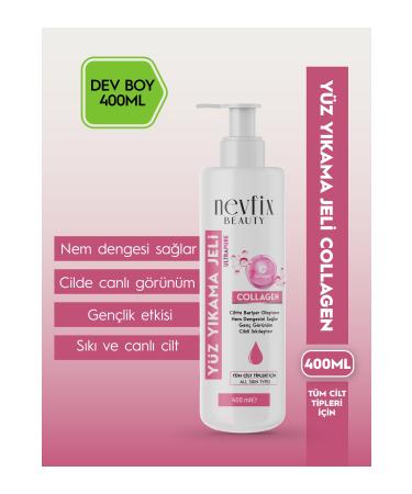 Nevfix Beauty Collagen Added Face Wash Gel 400 ML - Buy Online on GoSupps.com