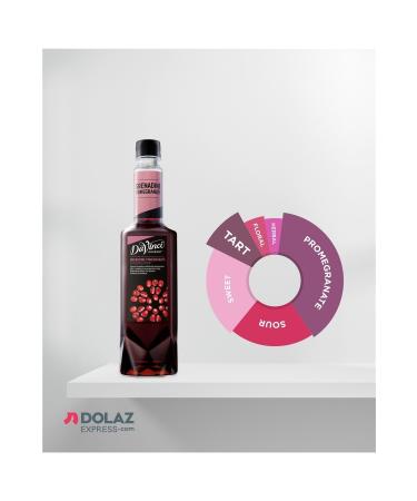 DaVinci Gourmet Davinci Pomegranate (RUBY RED-GRENADINE) Flavored Cocktail Syrup 750 ml
