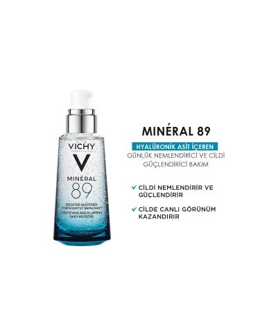 Vichy Mineral 89 Mineralizing Water-Hyaluronic Acid - Thermal Water Moisturizing Serum 50 ml - Buy Online on GoSupps.com