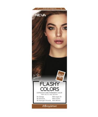 Neva Flashy Colors Semi Permanent Hair Dye Honey Brown 100 ml - Buy Online on GoSupps.com