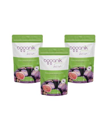 ogganik 3 Pack Freeze Dried Fig Chips - Freeze Dried Fig 3x30gr