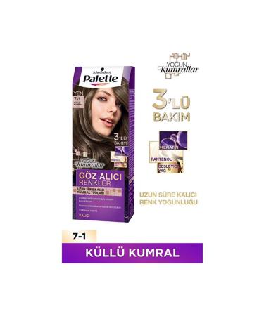 Palette INTENSIVE EYE-CATCHING COLORS HAIR DYE 7-1 ASH BLONDE