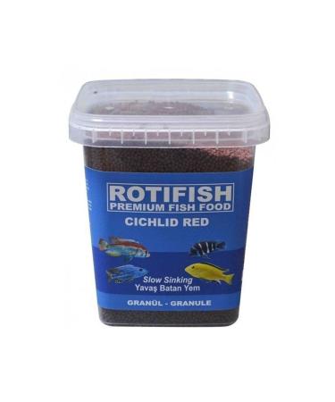 Rotifish Cichlid Red Small 1 mm Slow Sinking 1000 GR