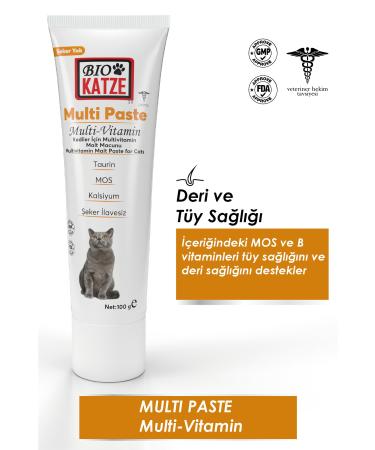 B OKATZE Taurine Multivitamin Cat Paste 100gr Multivitamin Support for Adult Cats - Buy Online on GoSupps.com