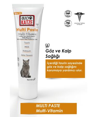 B OKATZE Taurine Multivitamin Cat Paste 100gr Multivitamin Support for Adult Cats - Buy Online on GoSupps.com