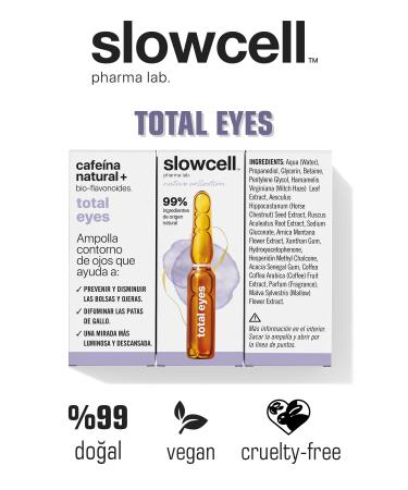 Slowcell Eye Contour Dark Circles Crow's Feet Anti-Stain Brightening Caffeine Serum Ampoule 1 Piece X 2 Ml - Buy Online on GoSupps.com