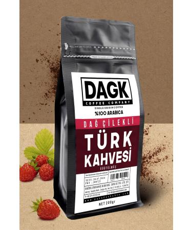 Dagk Mountain Strawberry Turkish Coffee 200 gr (FLAVOURED) - Buy Online on GoSupps.com