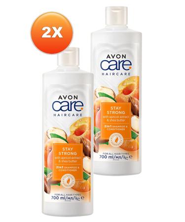 Avon Care Apricot and Shea Extract Shampoo and Conditioner 700 Ml. Duo Set - Buy Online on GoSupps.com