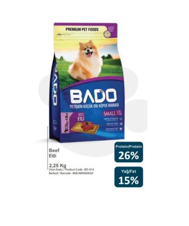 Bado Adult Small Breed Dog Food Meaty 2.25 Kg X 8 Pieces (1 Box)