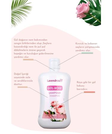Lavendrose Natural Rose Shampoo Repairing Anti-dandruff Volumizing Plumping Rose Shampoo 300 ml - Buy Online on GoSupps.com