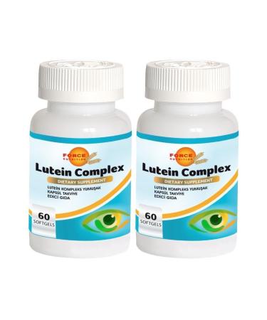 Force Nutrition Lutein Complex 2x60 Softgels Zeaxanthin Vitamin Ace